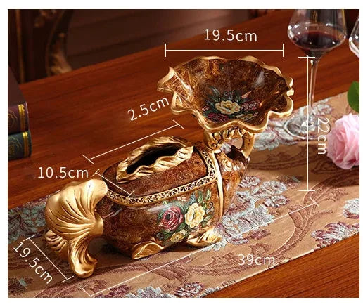 Luxus Resin Taschentuchbox – Europäischer Stil