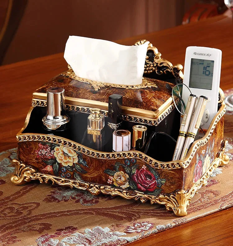 Luxus Resin Taschentuchbox – Europäischer Stil