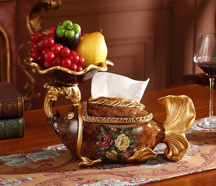 Luxus Resin Taschentuchbox – Europäischer Stil