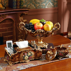 Luxus Resin Taschentuchbox – Europäischer Stil