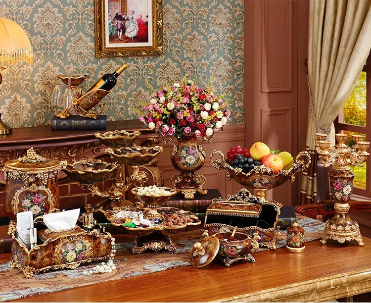 Luxus Resin Taschentuchbox – Europäischer Stil