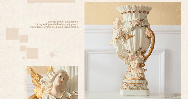 Luxus-Resin-Vase – Europäisches Design Gross