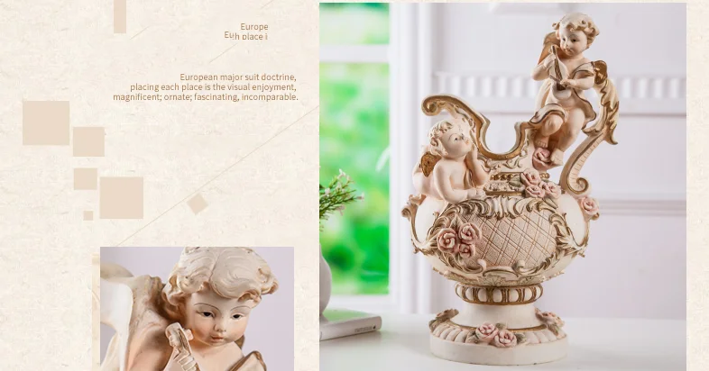 Luxus-Resin-Vase – Europäisches Design Gross