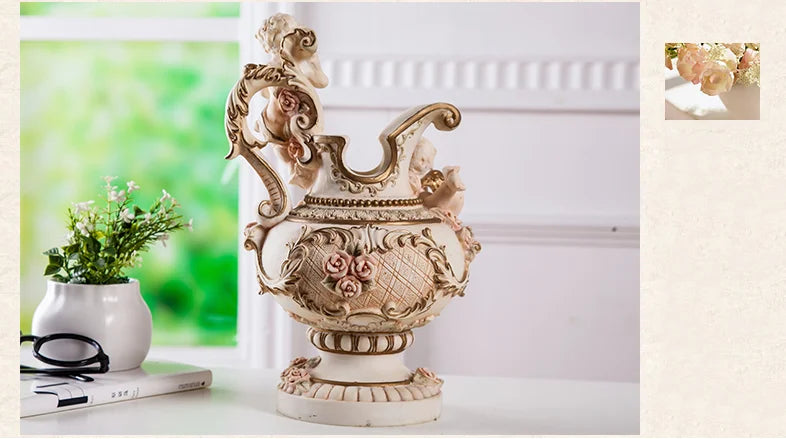 Luxus-Resin-Vase – Europäisches Design Gross