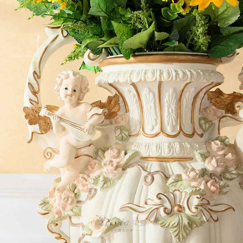 Luxus-Resin-Vase – Europäisches Design Gross