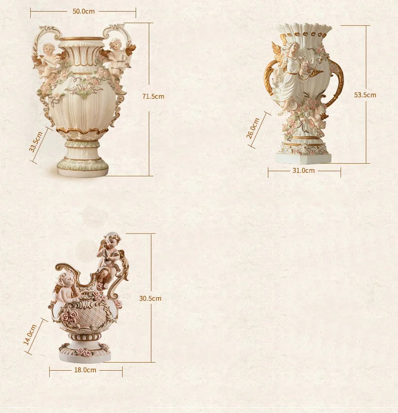 Luxus-Resin-Vase – Europäisches Design Gross