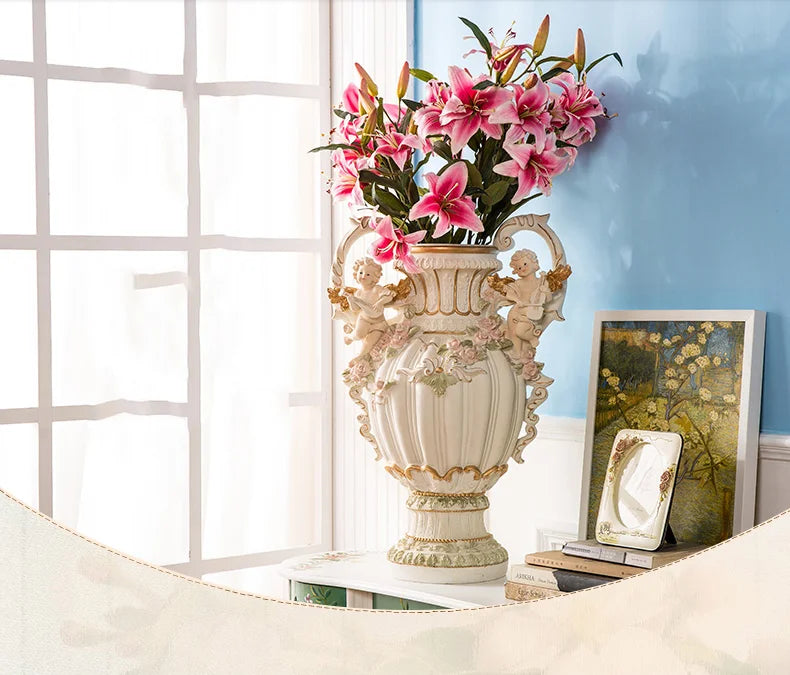 Luxus-Resin-Vase – Europäisches Design Gross