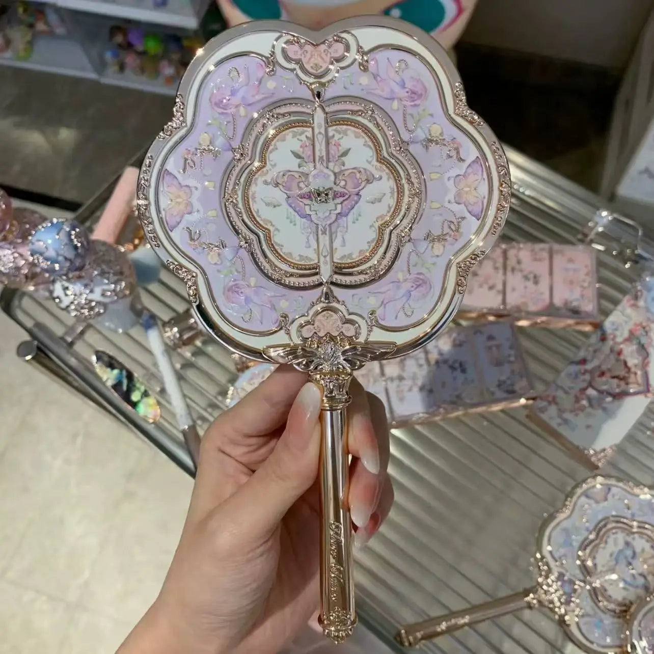 Luxus Schminkspiegel - Rokoko Design - Tragbare Eleganz