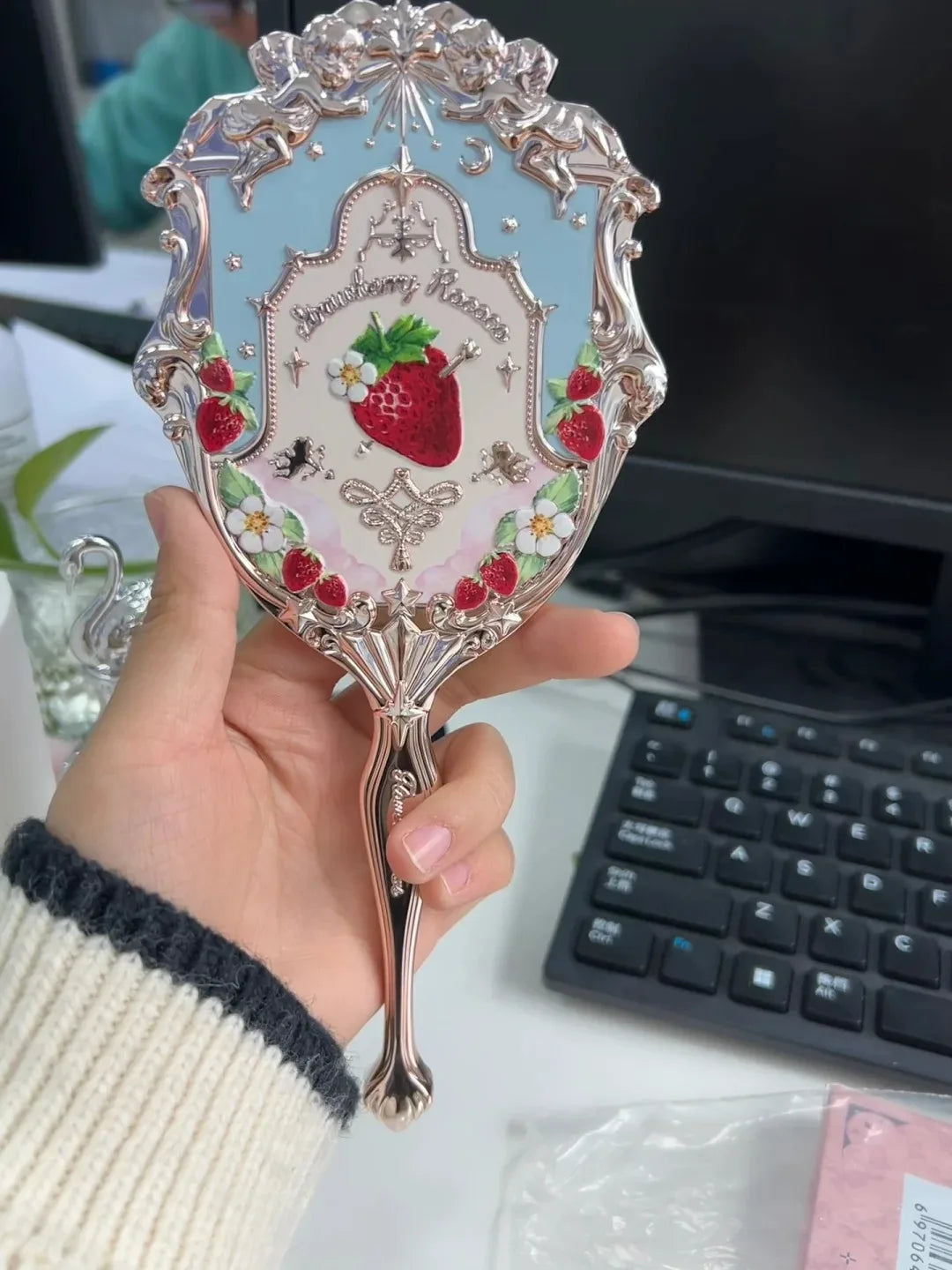 Luxus Schminkspiegel - Rokoko Design - Tragbare Eleganz