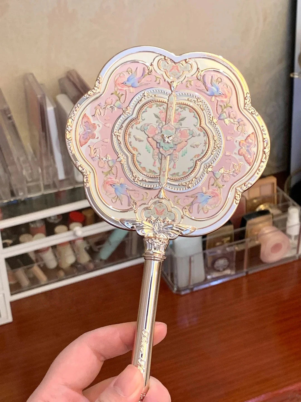 Luxus Schminkspiegel - Rokoko Design - Tragbare Eleganz