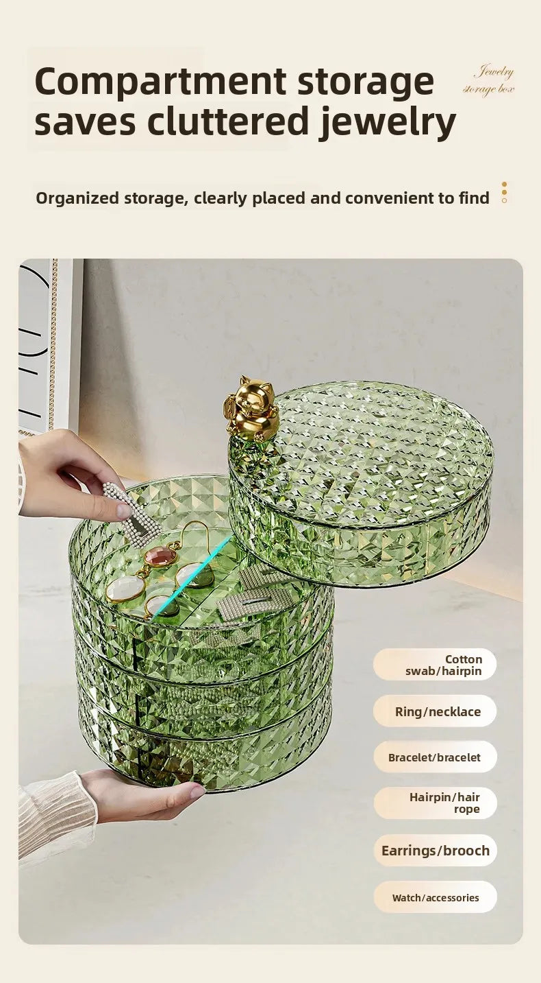 Luxus Schmuckbox – Mehrschichtig Rotierbar – Grosse Kapazität