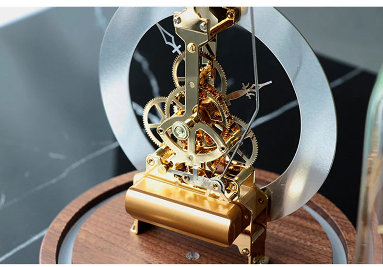 Luxus Tischuhr – Nordisches Metall Design – 17x23 cm