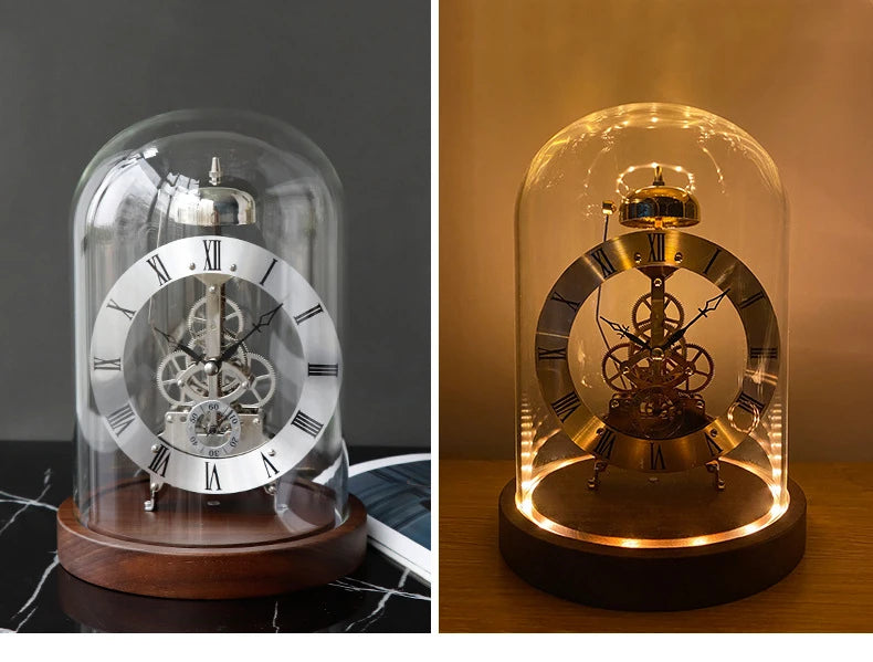 Luxus Tischuhr – Nordisches Metall Design – 17x23 cm