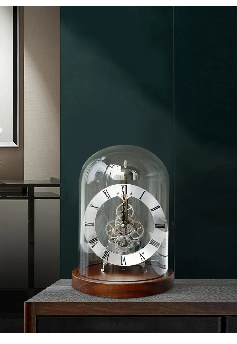 Luxus Tischuhr – Nordisches Metall Design – 17x23 cm