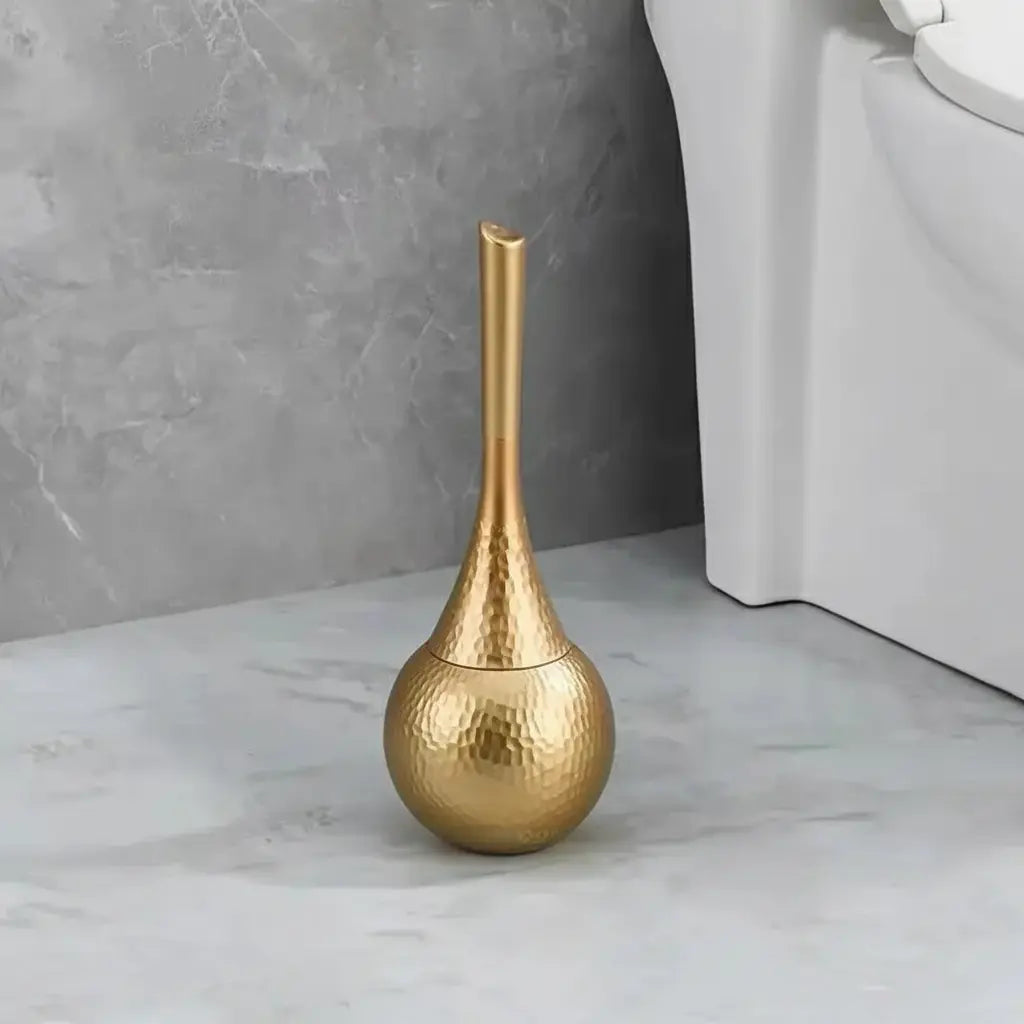 Luxus Toilettenbürsten Set – Gold, Langstiel