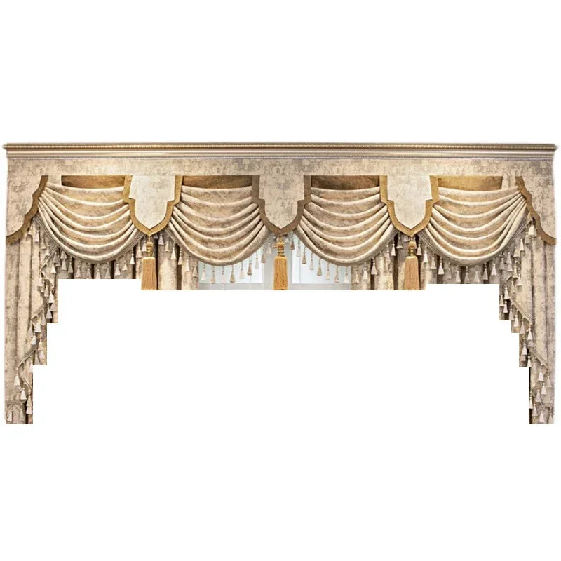 Luxuriöser europäischer Vorhang mit Chenille-Stickerei, Farbe: Verdunkelung, Grösse: W100cmxH250cm