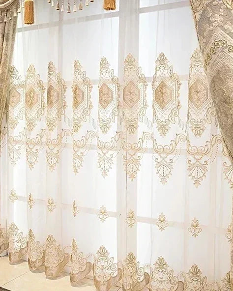 Europäischer Vorhang, Farbe: Vorhang, Grösse: W100cmxH250cm, Verarbeitung: Stangentasche