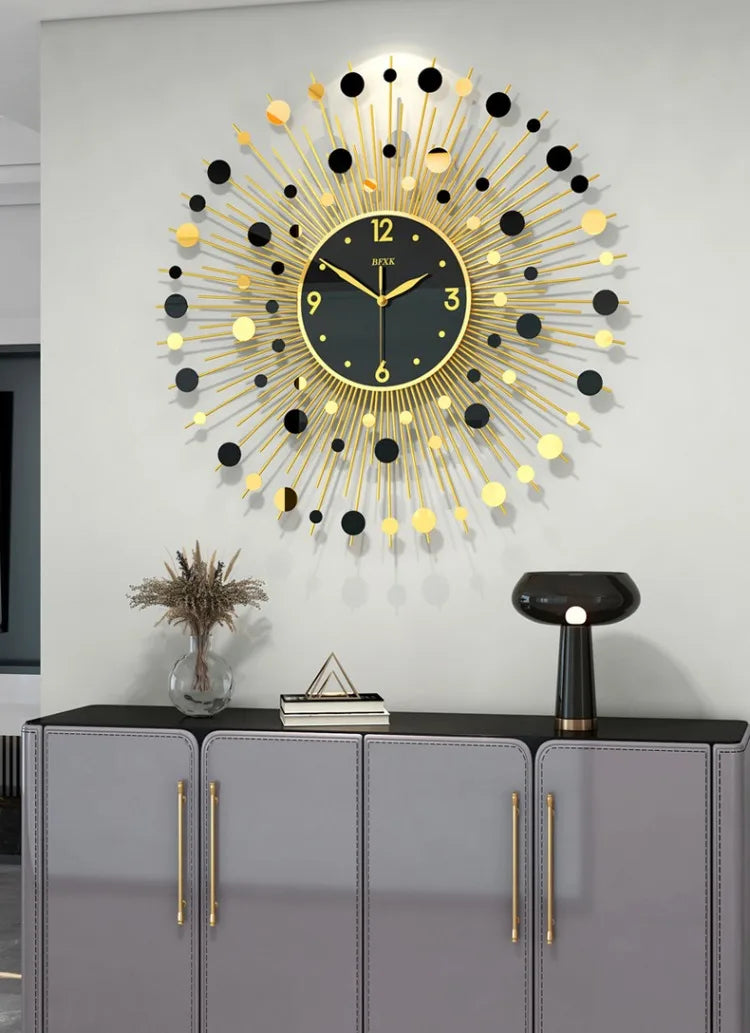 Luxus Wanduhren – Abstraktes Nordic Design – 80 cm