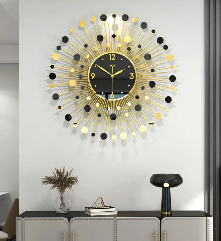 Luxus Wanduhren – Abstraktes Nordic Design – 80 cm