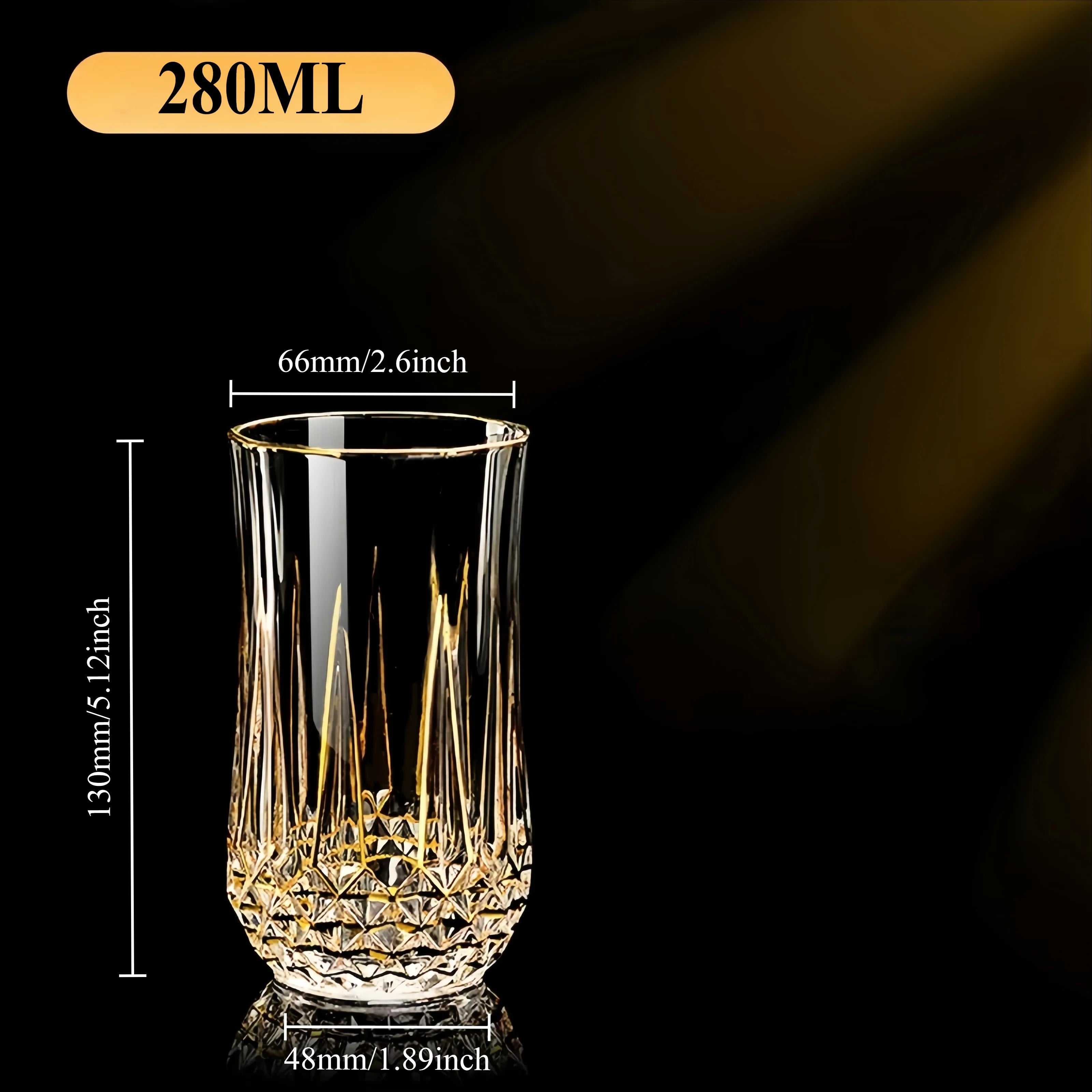 Luxus Whiskyglas – Kristall-Diamant – Elegantes Design