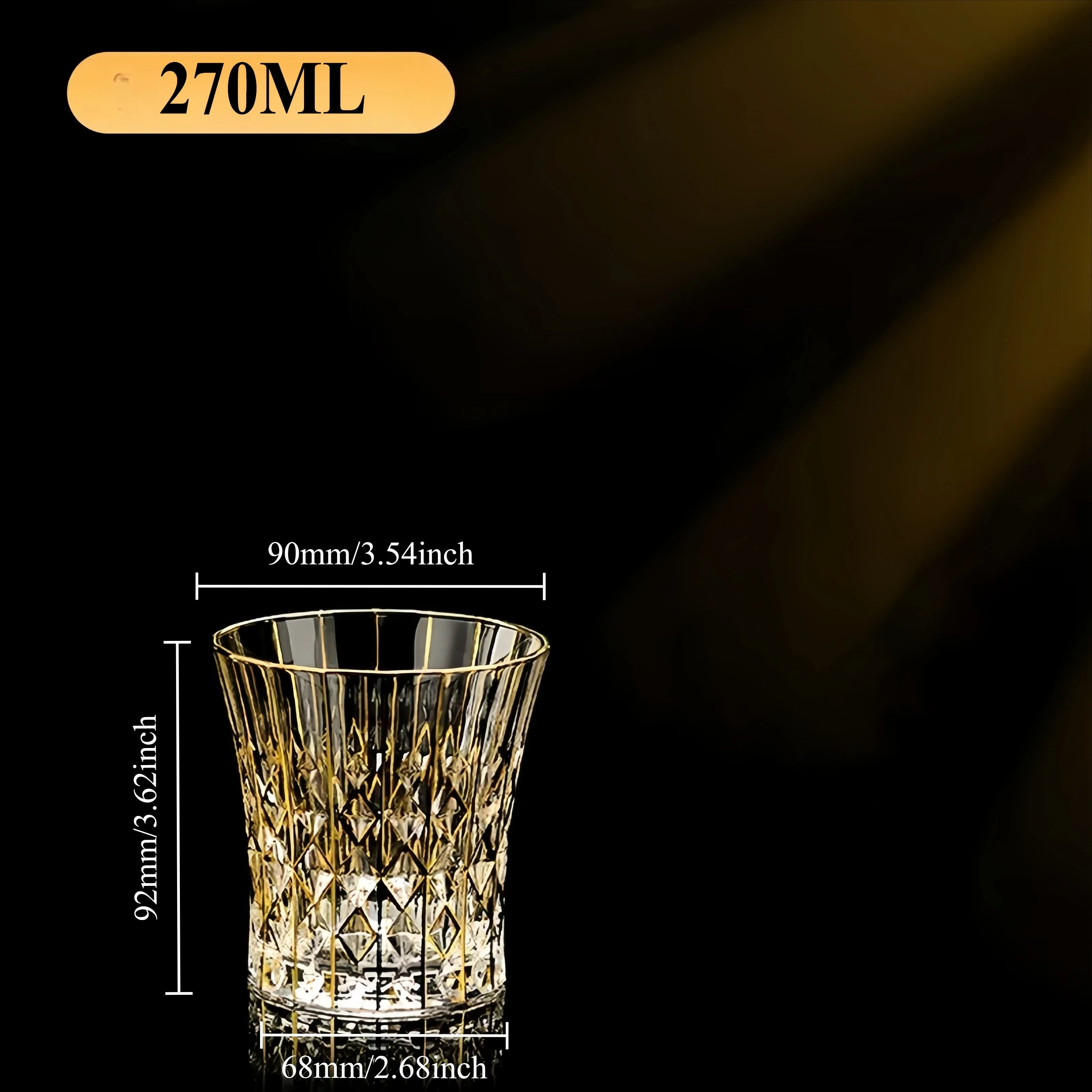 Luxus Whiskyglas – Kristall-Diamant – Elegantes Design