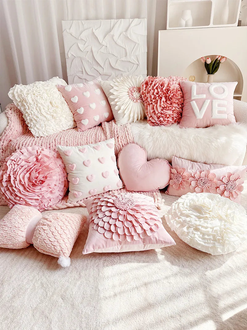 Luxuskissenbezug – Handarbeit Stickerei – 45x45cm