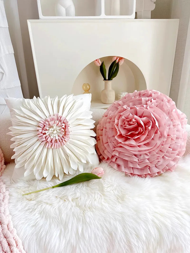 Luxuskissenbezug – Handarbeit Stickerei – 45x45cm