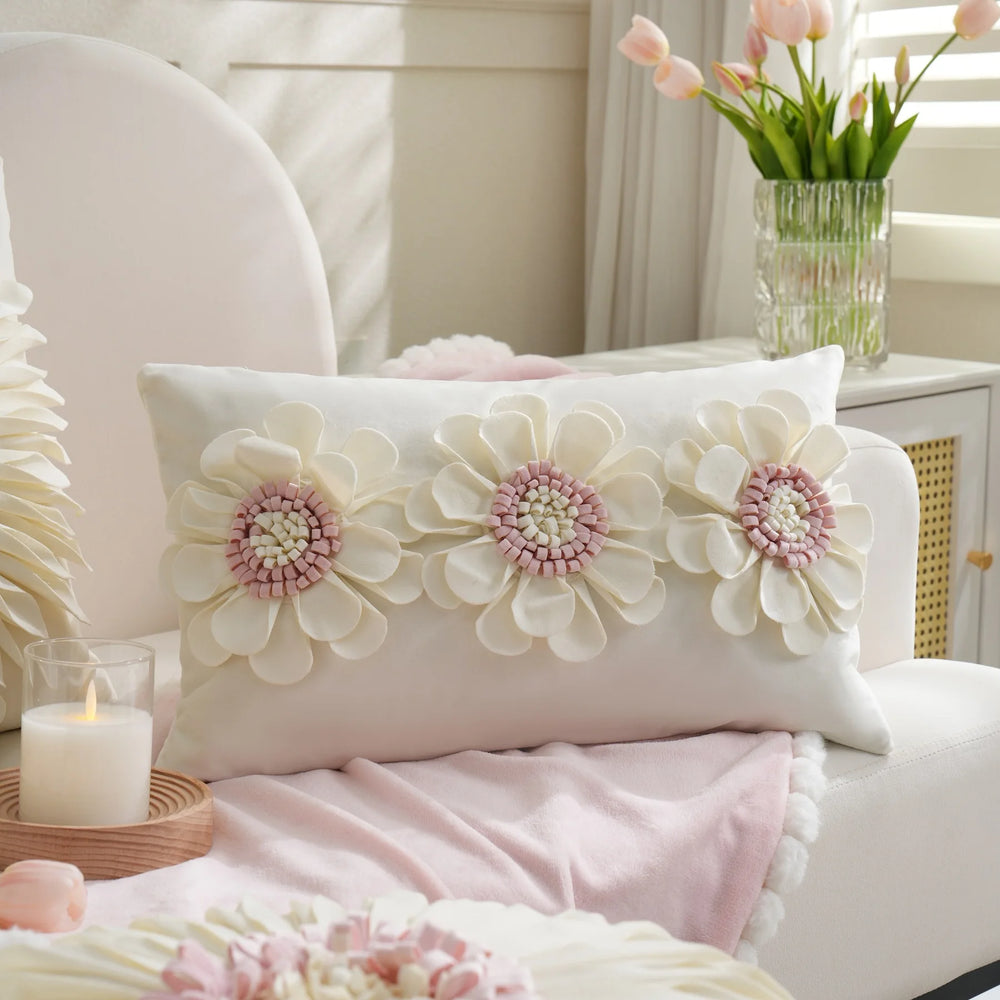 Luxuskissenbezug – Handarbeit Stickerei – 45x45cm