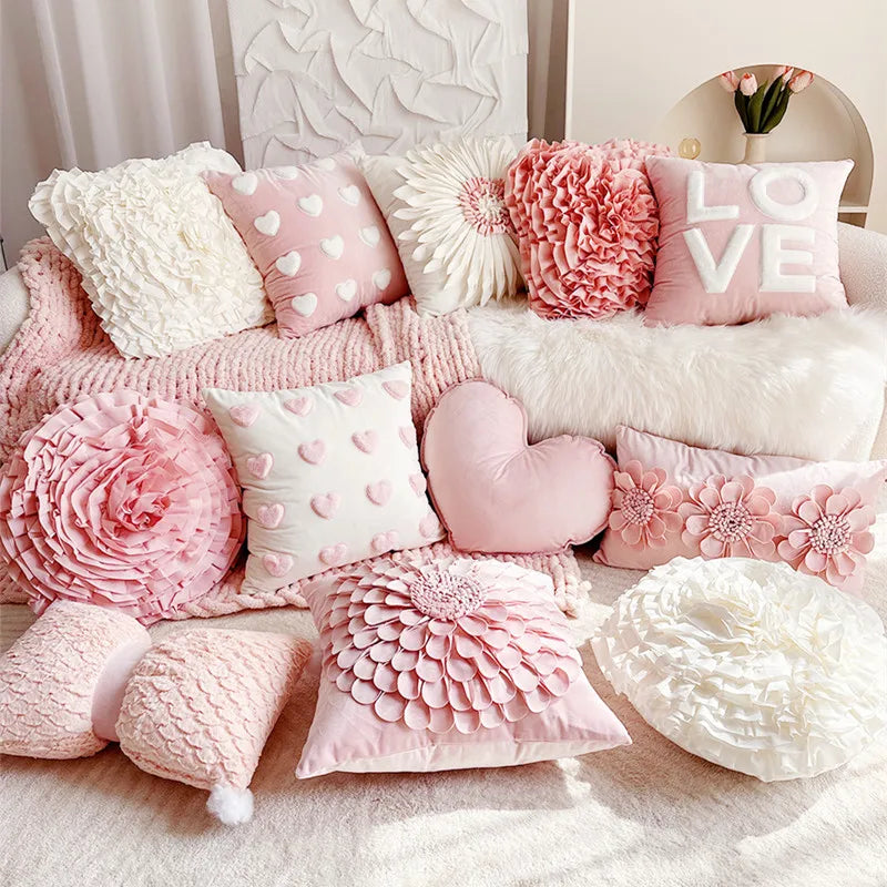 Luxuskissenbezug – Handarbeit Stickerei – 45x45cm