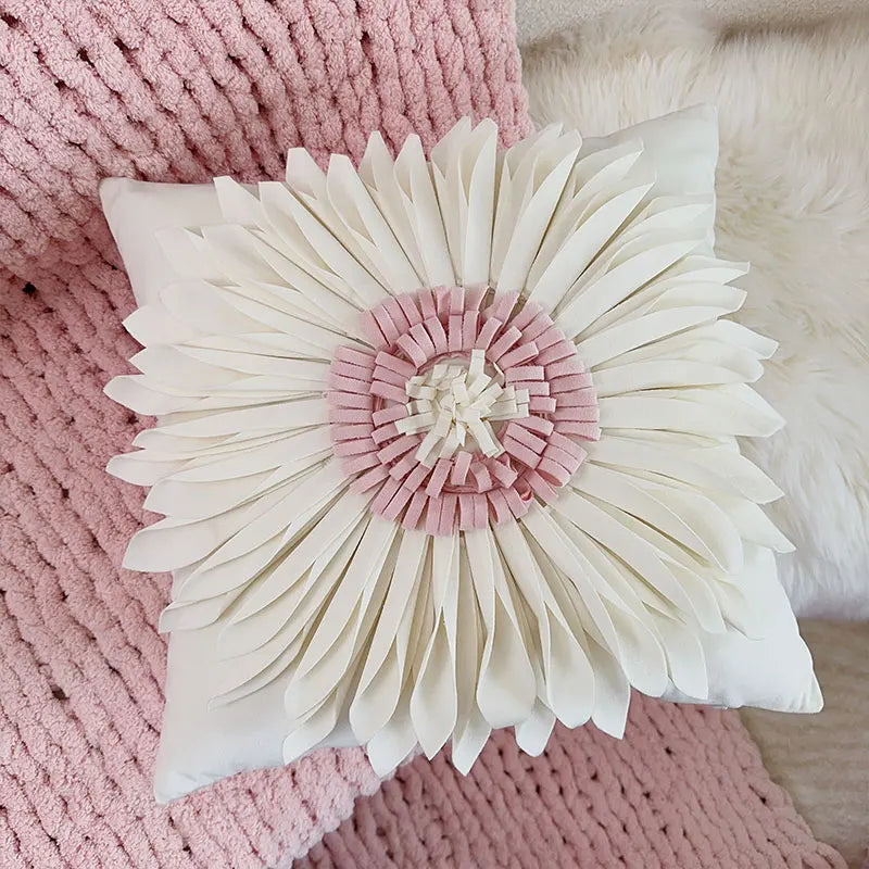 Luxuskissenbezug – Handarbeit Stickerei – 45x45cm