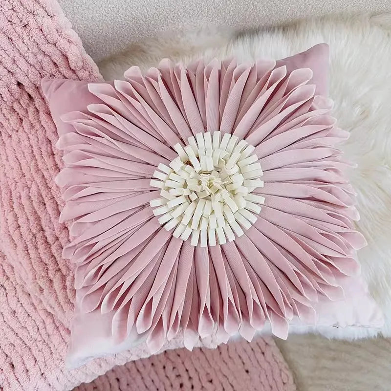 Luxuskissenbezug – Handarbeit Stickerei – 45x45cm