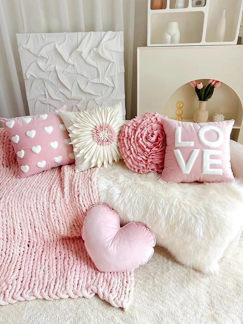 Luxuskissenbezug – Handarbeit Stickerei – 45x45cm