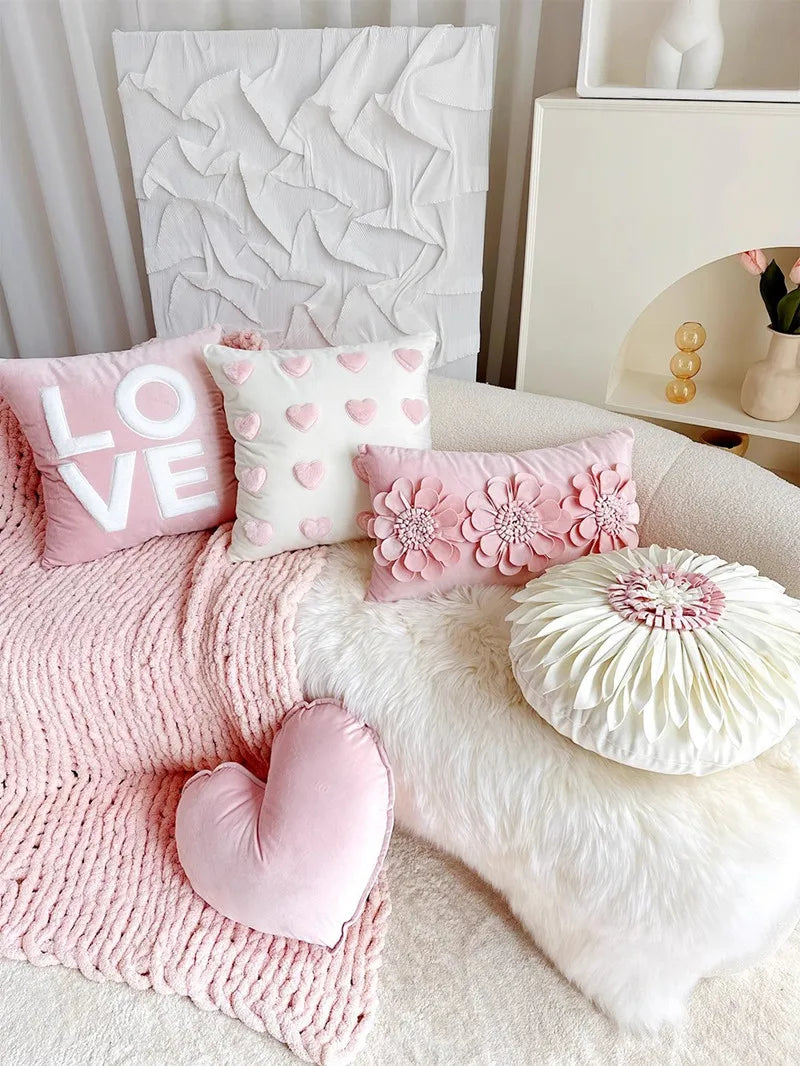 Luxuskissenbezug – Handarbeit Stickerei – 45x45cm