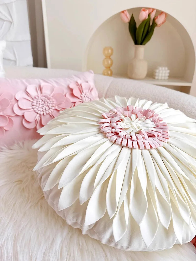 Luxuskissenbezug – Handarbeit Stickerei – 45x45cm