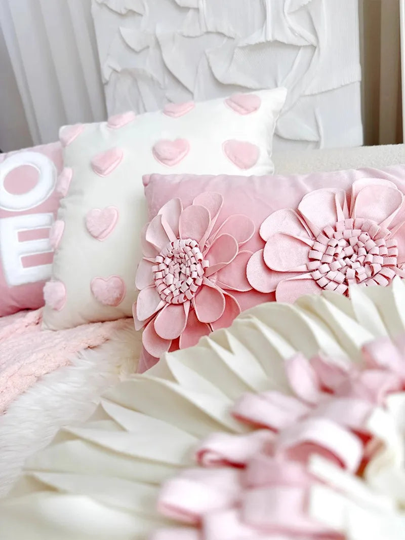 Luxuskissenbezug – Handarbeit Stickerei – 45x45cm