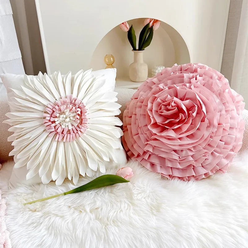 Luxuskissenbezug – Handarbeit Stickerei – 45x45cm