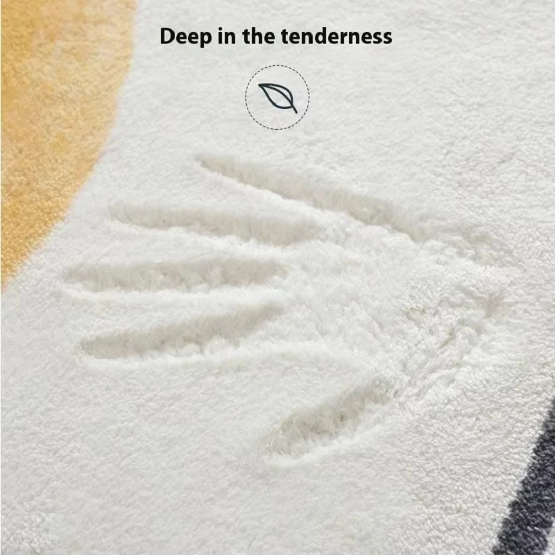 Luxusteppich aus Kunstwolle mit Kaschmir Haptik in Farbe: FYR1, Grösse: 80x200cm, modernes Cartoon-Muster