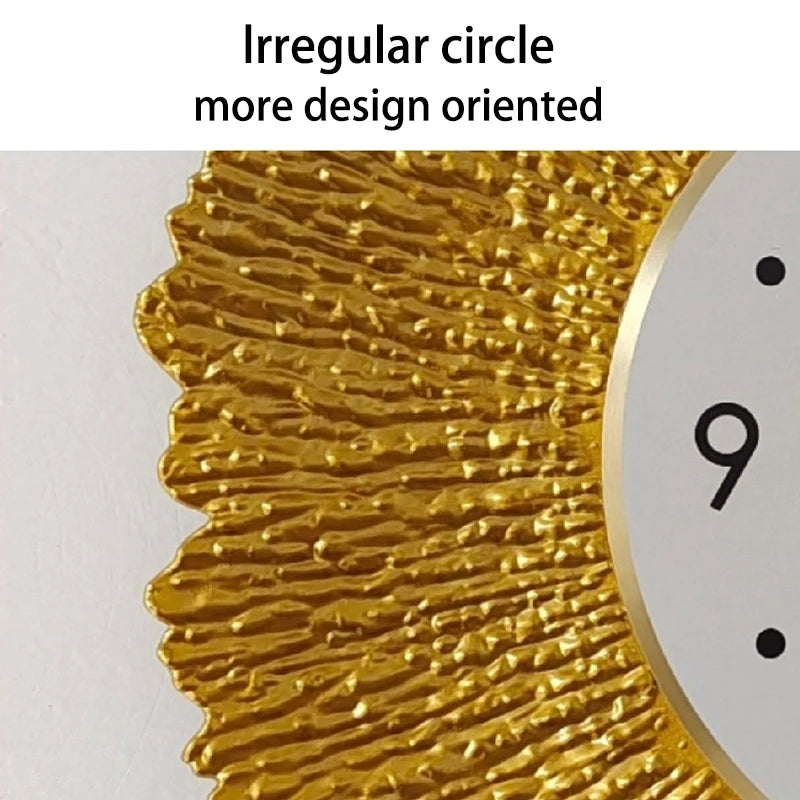 Luxusuhr - Moderne Eisen - 30.5cm Rund