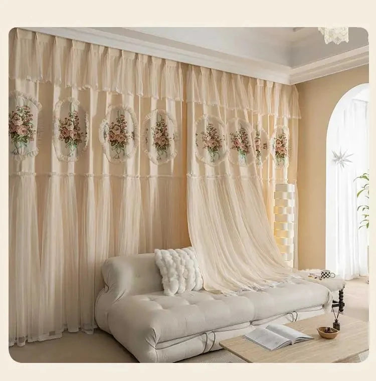 Luxusverdunkelungsvorhang aus Polyester, Farbe: Vorhang, Grösse: W150cmxH250cm, Verarbeitung: Ösen oben