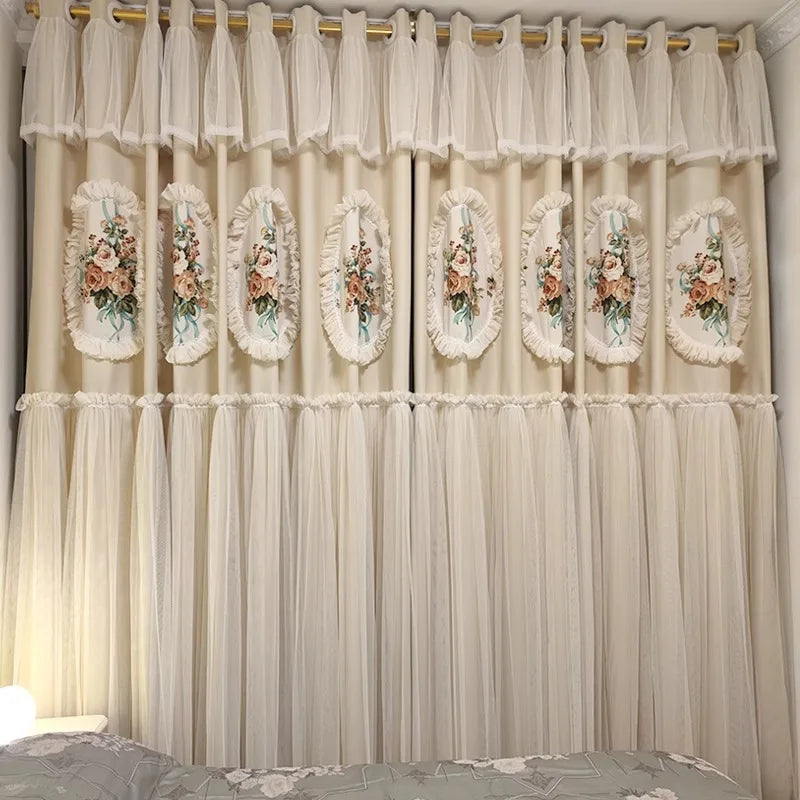 Luxusverdunkelungsvorhänge aus Polyester, Farbe: Vorhang, Grösse: W150cmxH250cm 1 St, Verarbeitung: Ösen