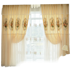 Luxusverdunkelungsvorhang aus Polyester, Farbe: Vorhang, Grösse: W150cmxH250cm, Ösen oben