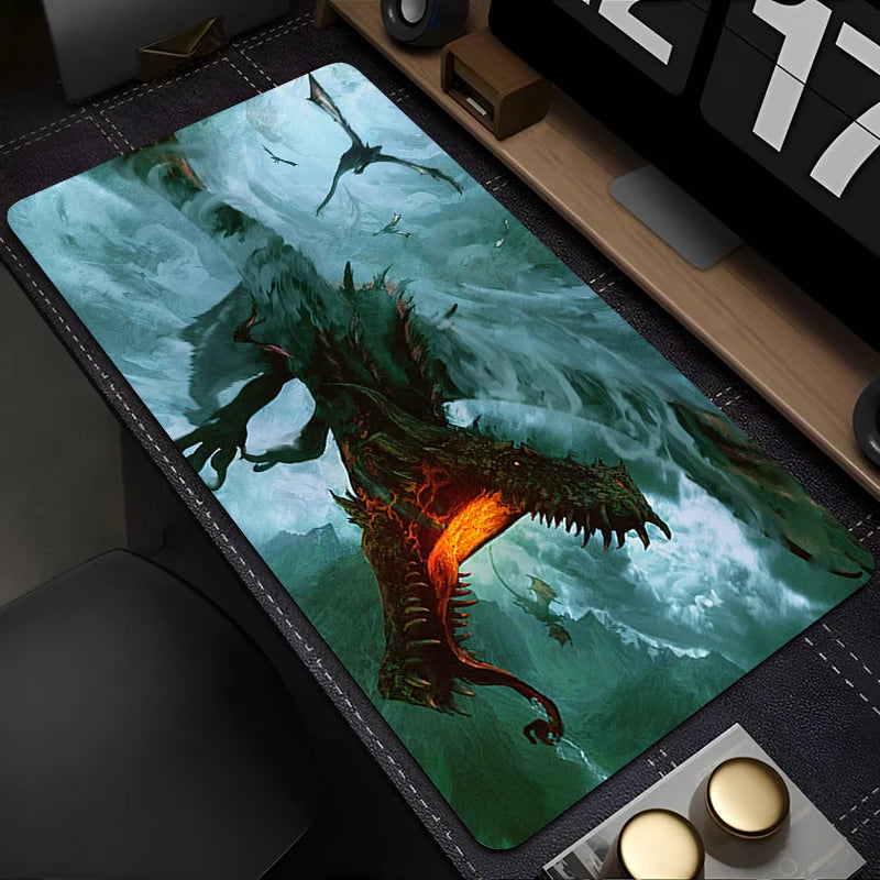 Multicolor Gummi-Cartoon-Mauspad, rechteckig 800x400x2 mm für Gamer