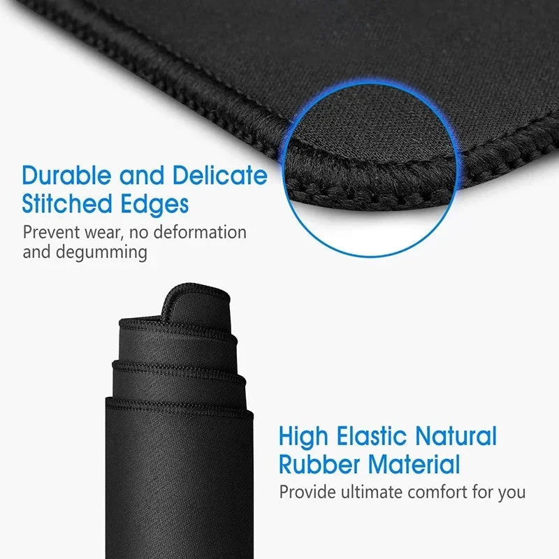 schwarzes Gaming-Mauspad aus Gummi im japanischen Stil, Grösse: 1000x500x3mm