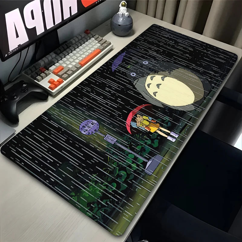 Kawaii Mauspad aus Gummi, pink, Grösse: 800x400x2mm, rechteckig, wasserdicht