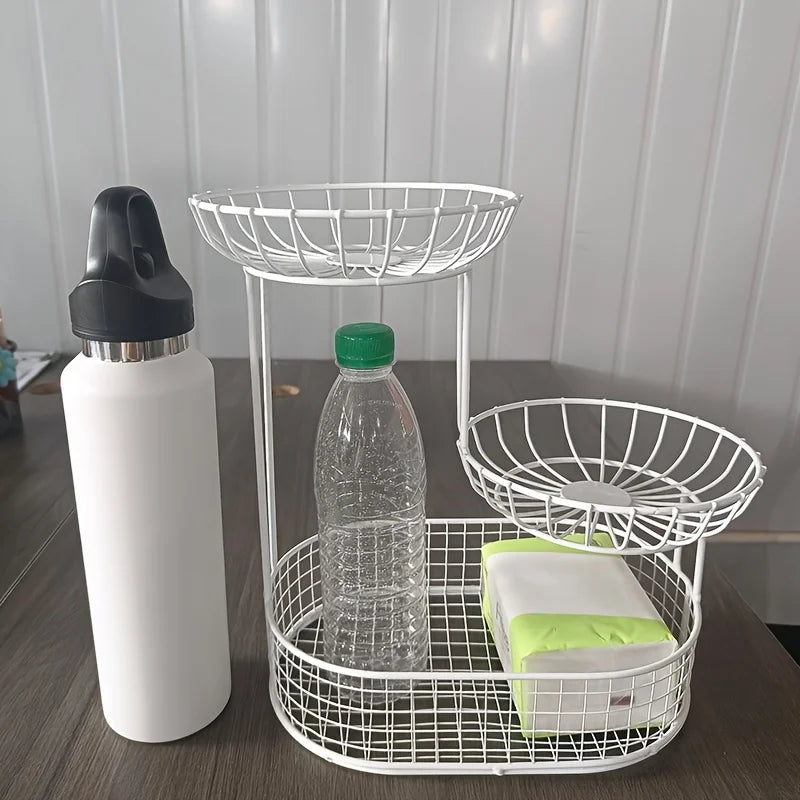 Mehrschichtiger Obstteller – Eisen-Design – Umweltfreundlich