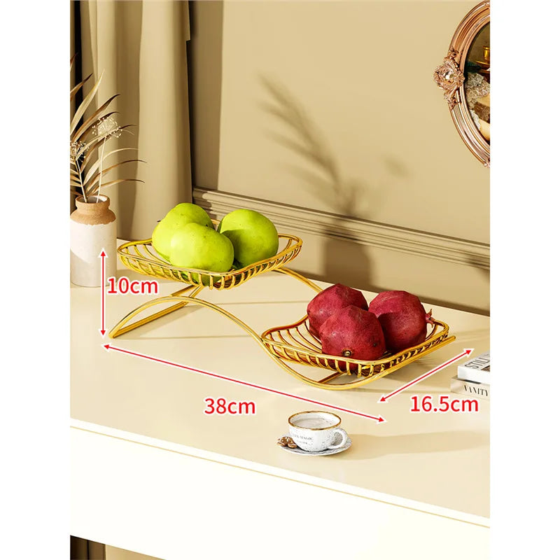 Mehrschichtiger Obstteller – Eisen-Design – Umweltfreundlich