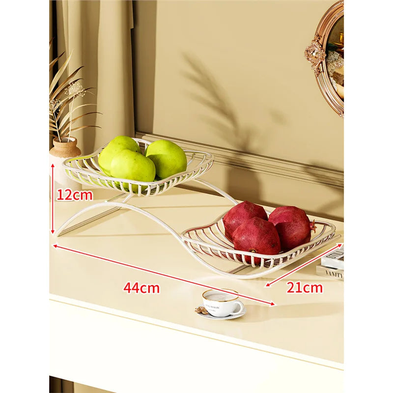 Mehrschichtiger Obstteller – Eisen-Design – Umweltfreundlich