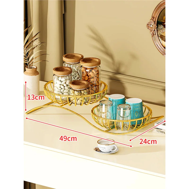 Mehrschichtiger Obstteller – Eisen-Design – Umweltfreundlich