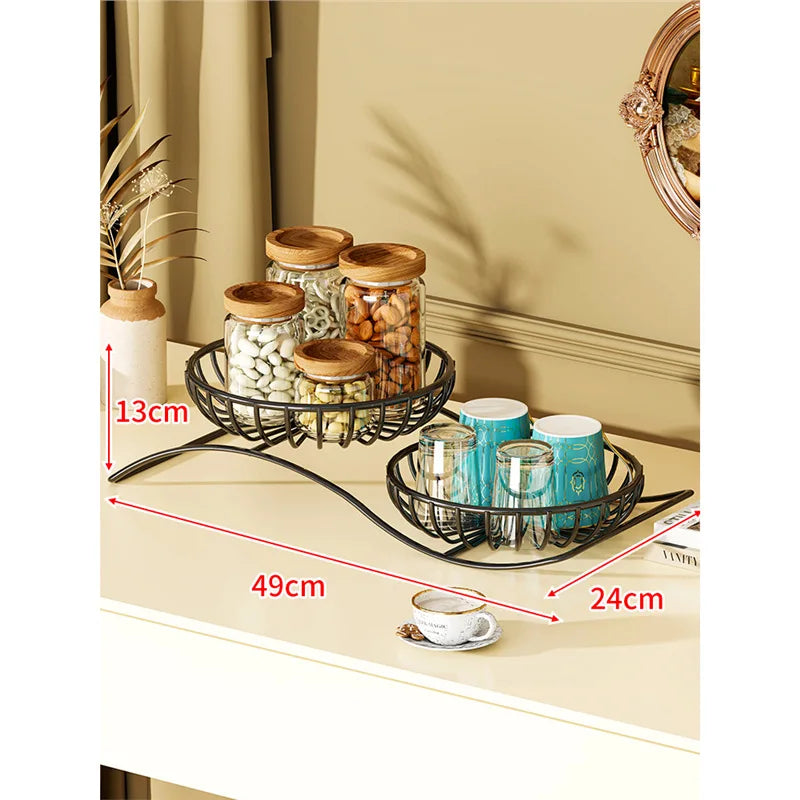 Mehrschichtiger Obstteller – Eisen-Design – Umweltfreundlich