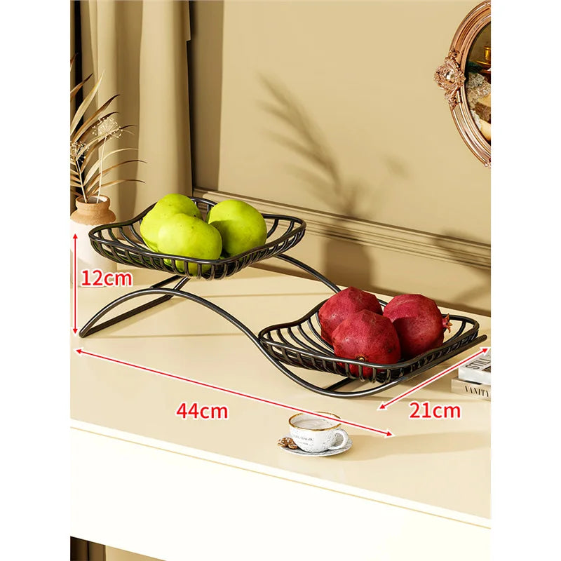 Mehrschichtiger Obstteller – Eisen-Design – Umweltfreundlich